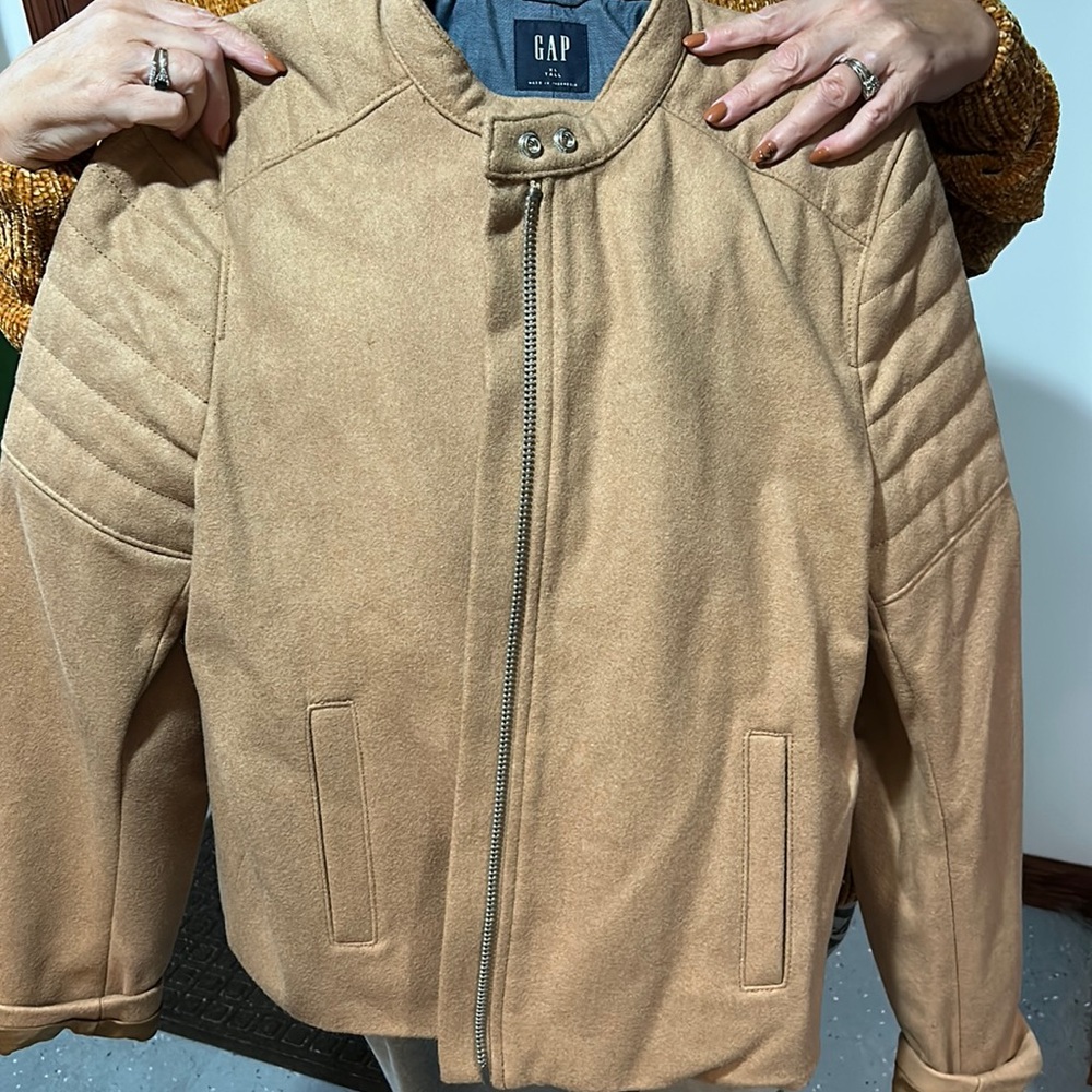 Gap Tan Moto jacket gentle used condition